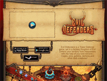 Tablet Screenshot of evildefenders.com